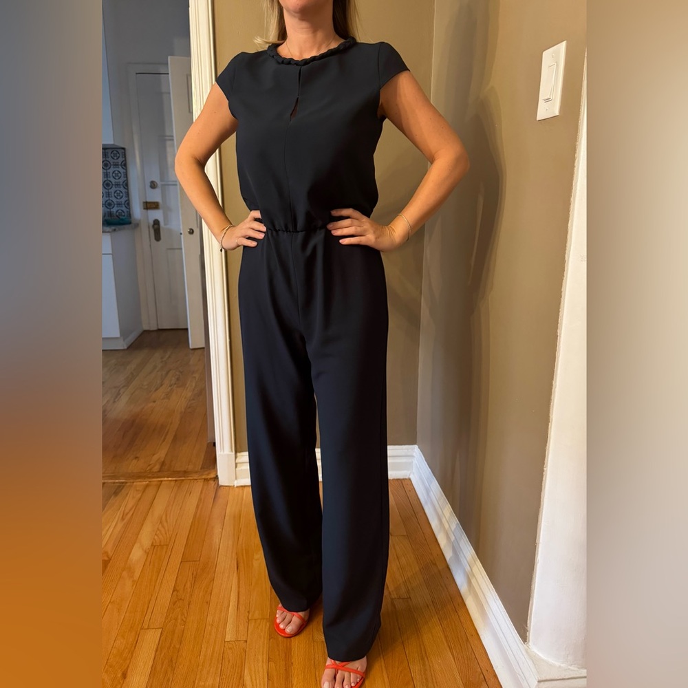 Zara Classic Dark Green Sleeveless Jumpsuit